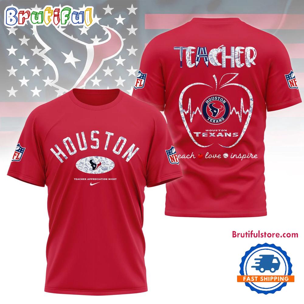 Houston Texans Teacher Appreciation Night 2025 Limited T Shirt