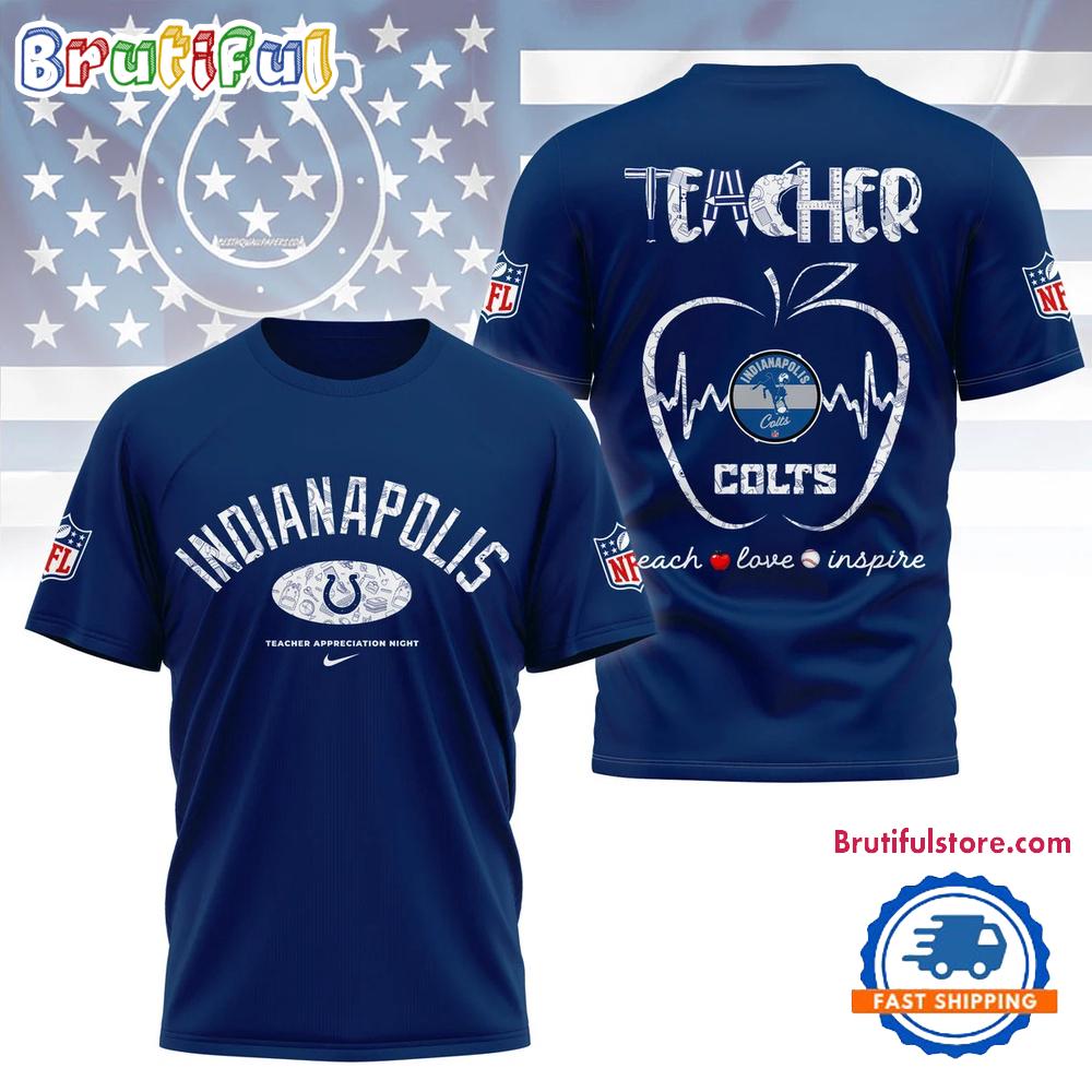 Indianapolis Colts Teacher Appreciation Night 2025 Limited T Shirt