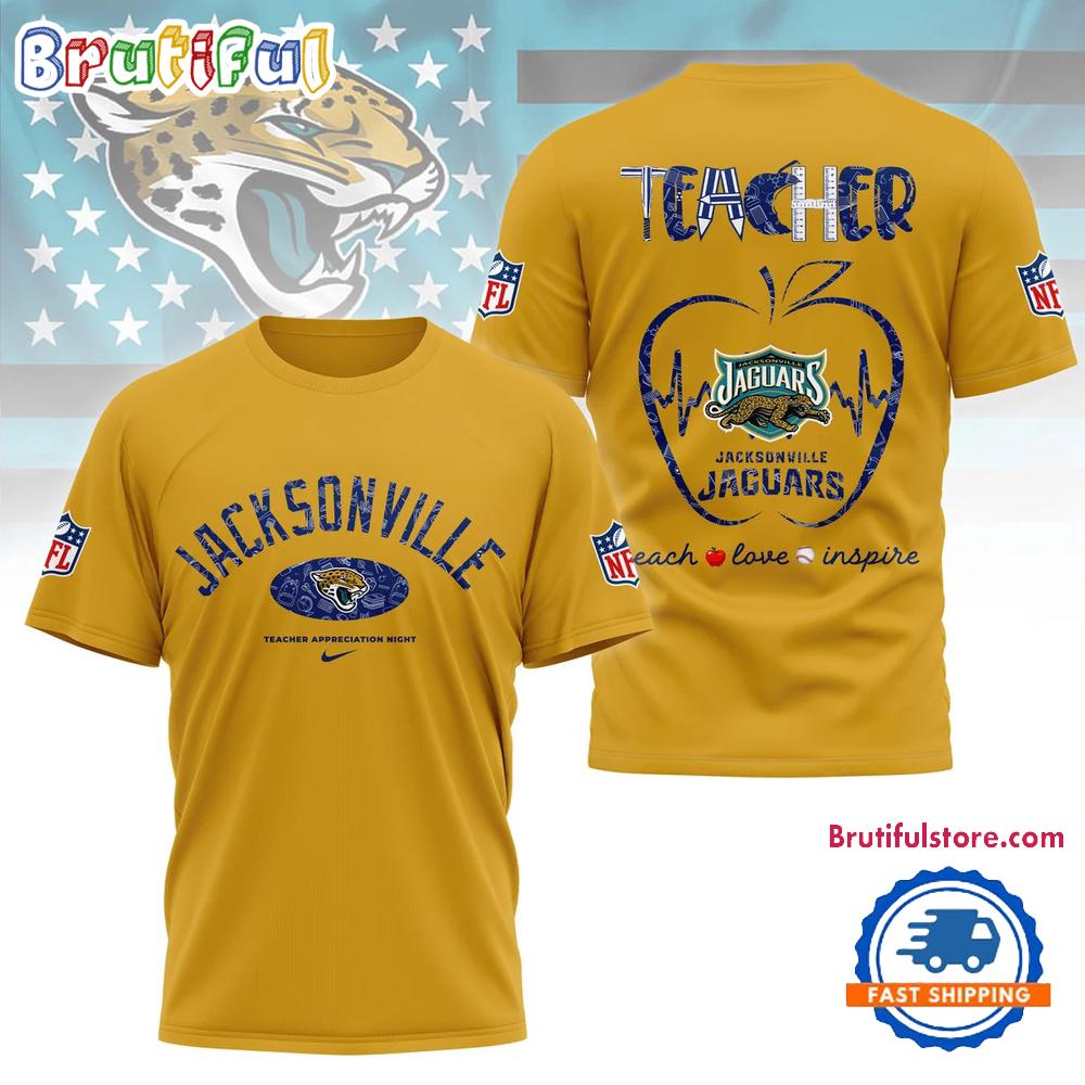 Jacksonville Jaguars Teacher Appreciation Night 2025 3D Shirt