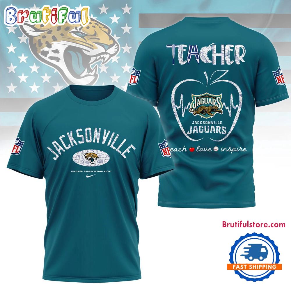 Jacksonville Jaguars Teacher Appreciation Night 2025 All Over Print Shirt