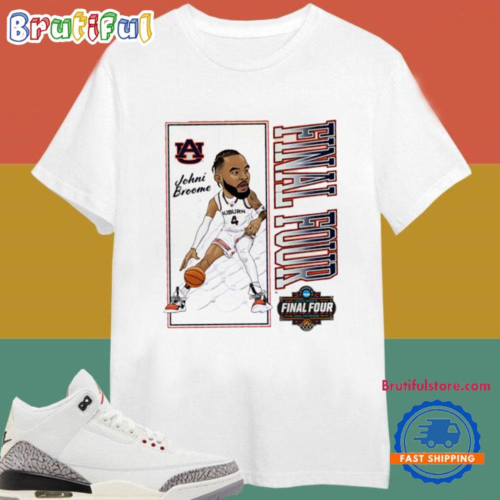 Johni Broome Auburn Tigers 2025 Final Four March Madness T Shirt