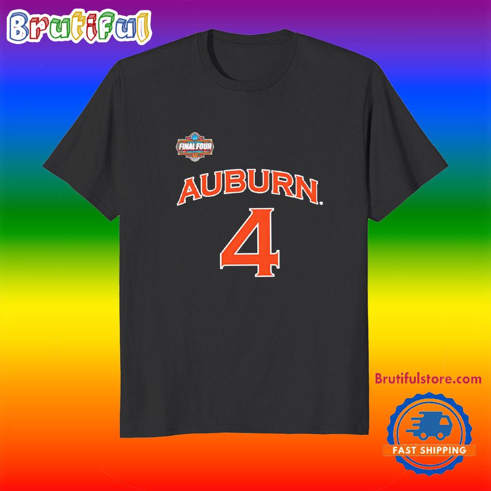 Johni Broome Auburn Tigers 2025 Final Four Number and Name T Shirt