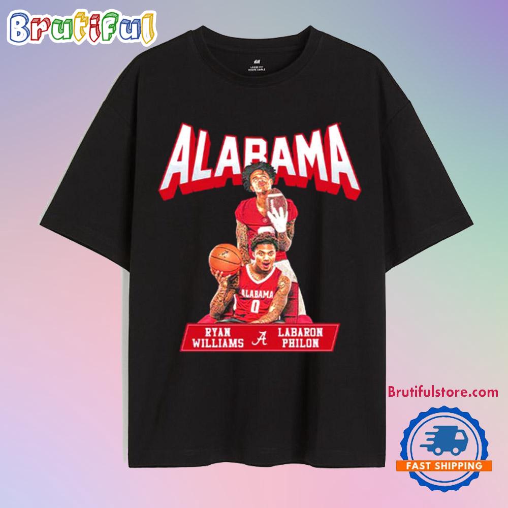 Labaron Philon and Ryan Williams Alabama Crimson Tide T Shirt
