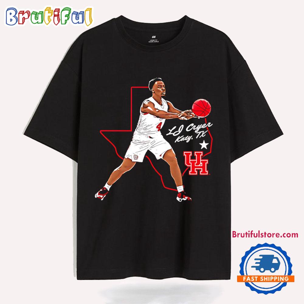 LJ Cryer Houston Cougars Hometown Hero T Shirt