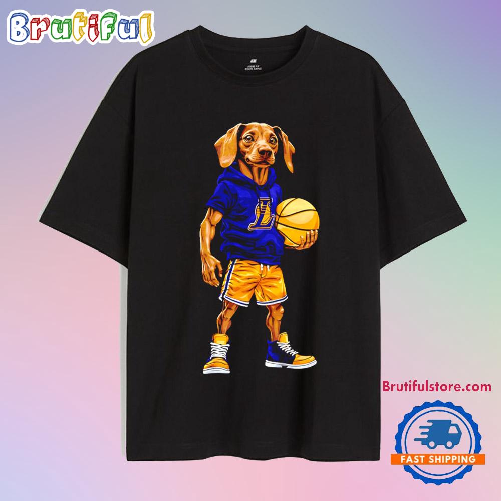 Los Angeles Lakers x Dachshund Dogs NBA T Shirt