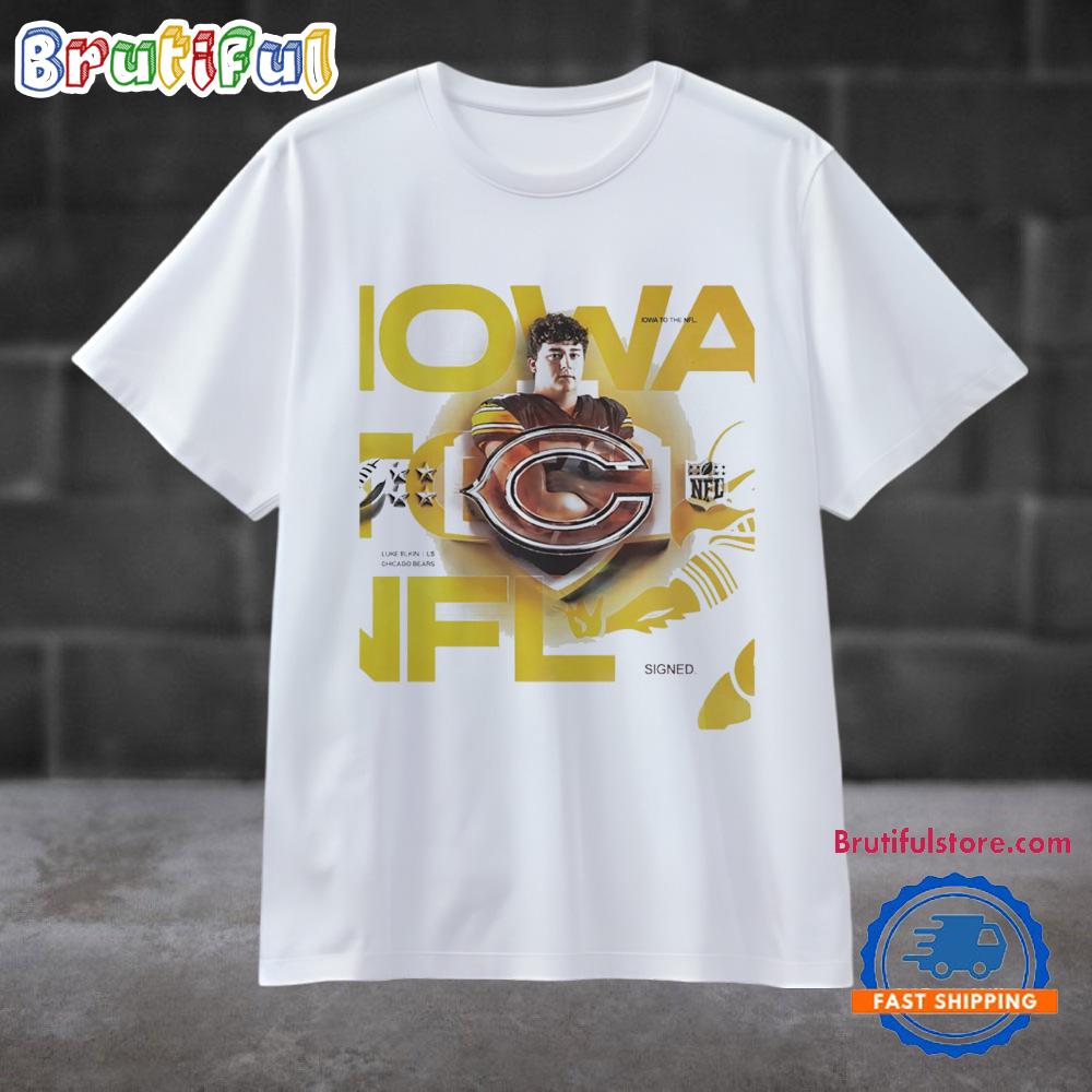 Luke Elkin Chicago Bears Pick 2025 Nfl Draft T Shirt
