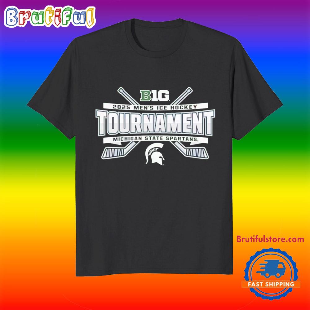Michigan State Spartans 2025 Big Ten Hockey Tournamen T Shirt