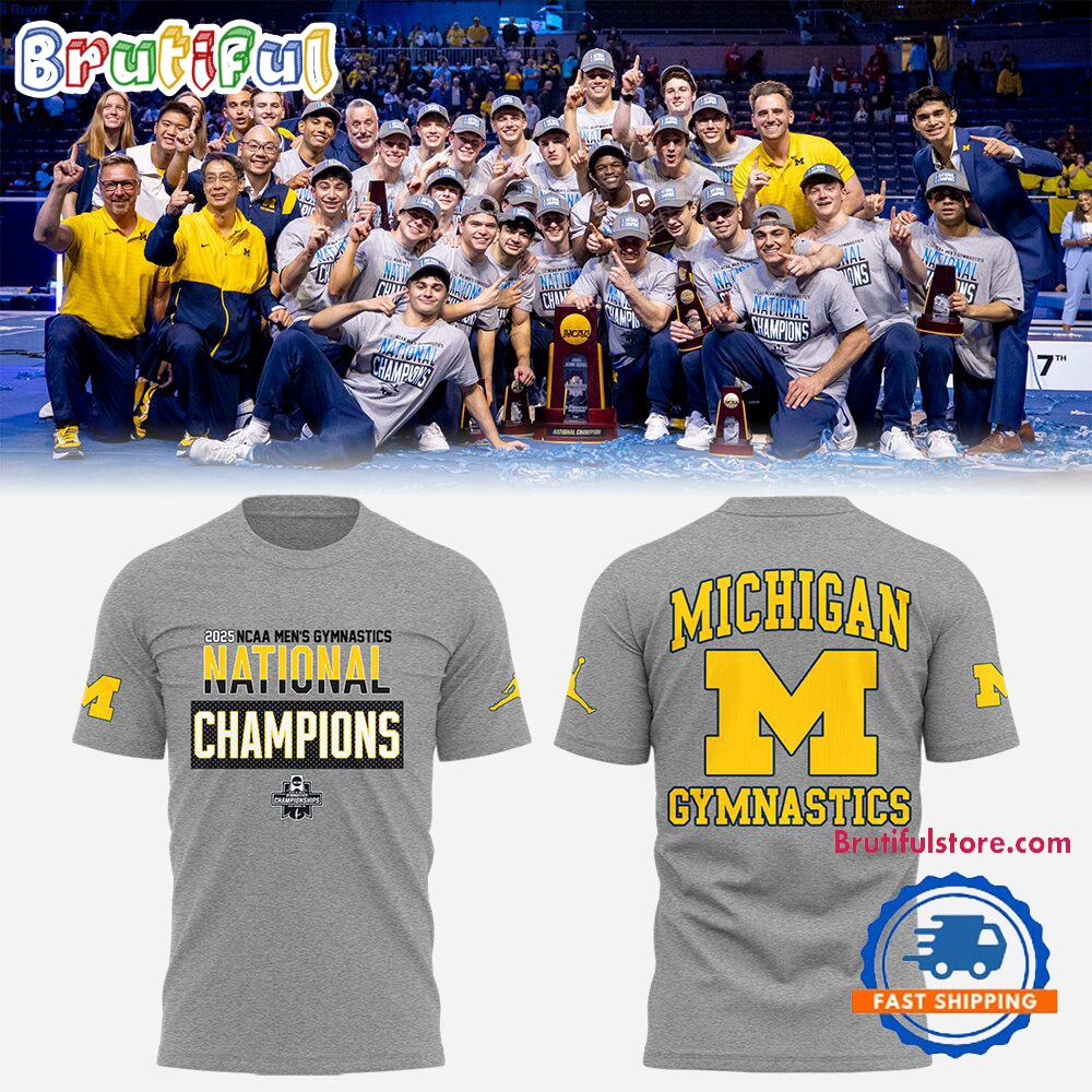 Michigan Wolverines 2025 NCAA Men’s Gymnatics Are National Champions All Over Print Shirt