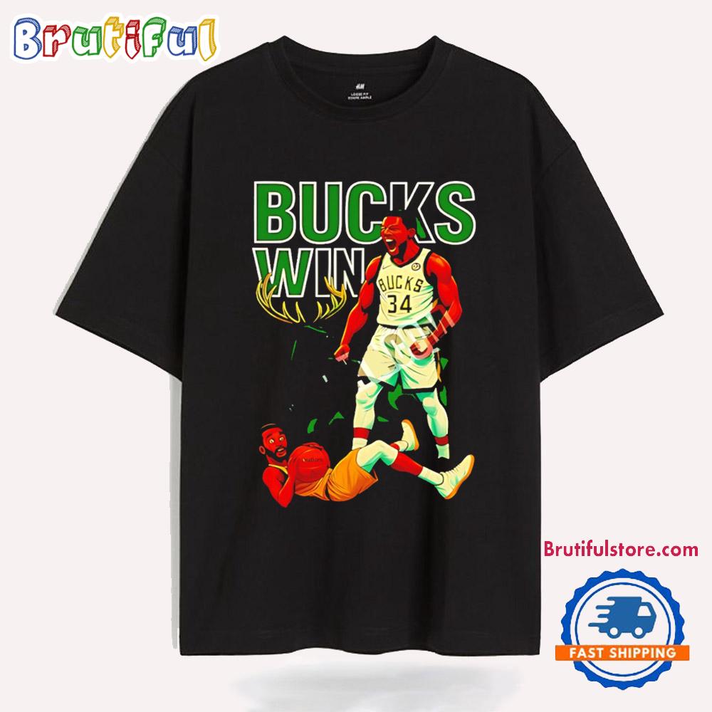 Milwaukee Bucks Win Giannis Antetokounmpo 2025 T Shirt