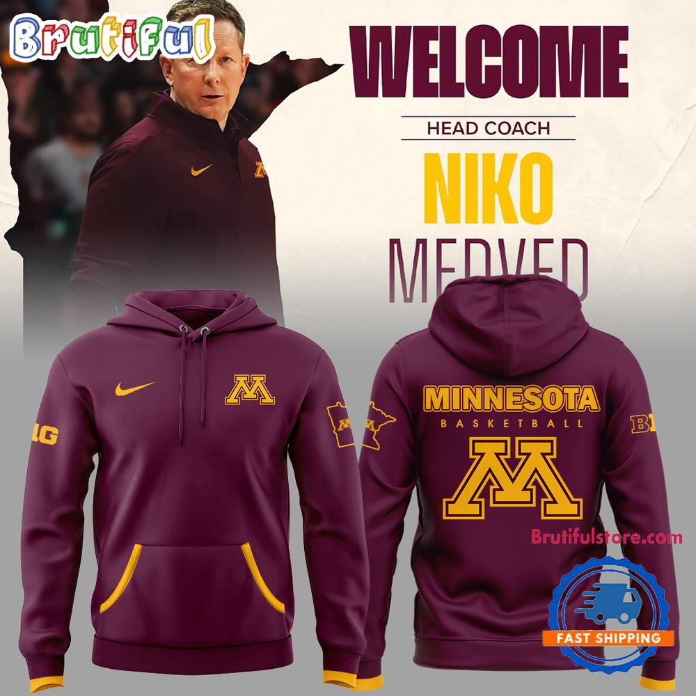 Minnesota Golden Gophers Men’s Basketball Coach Niko Medved Hoodie