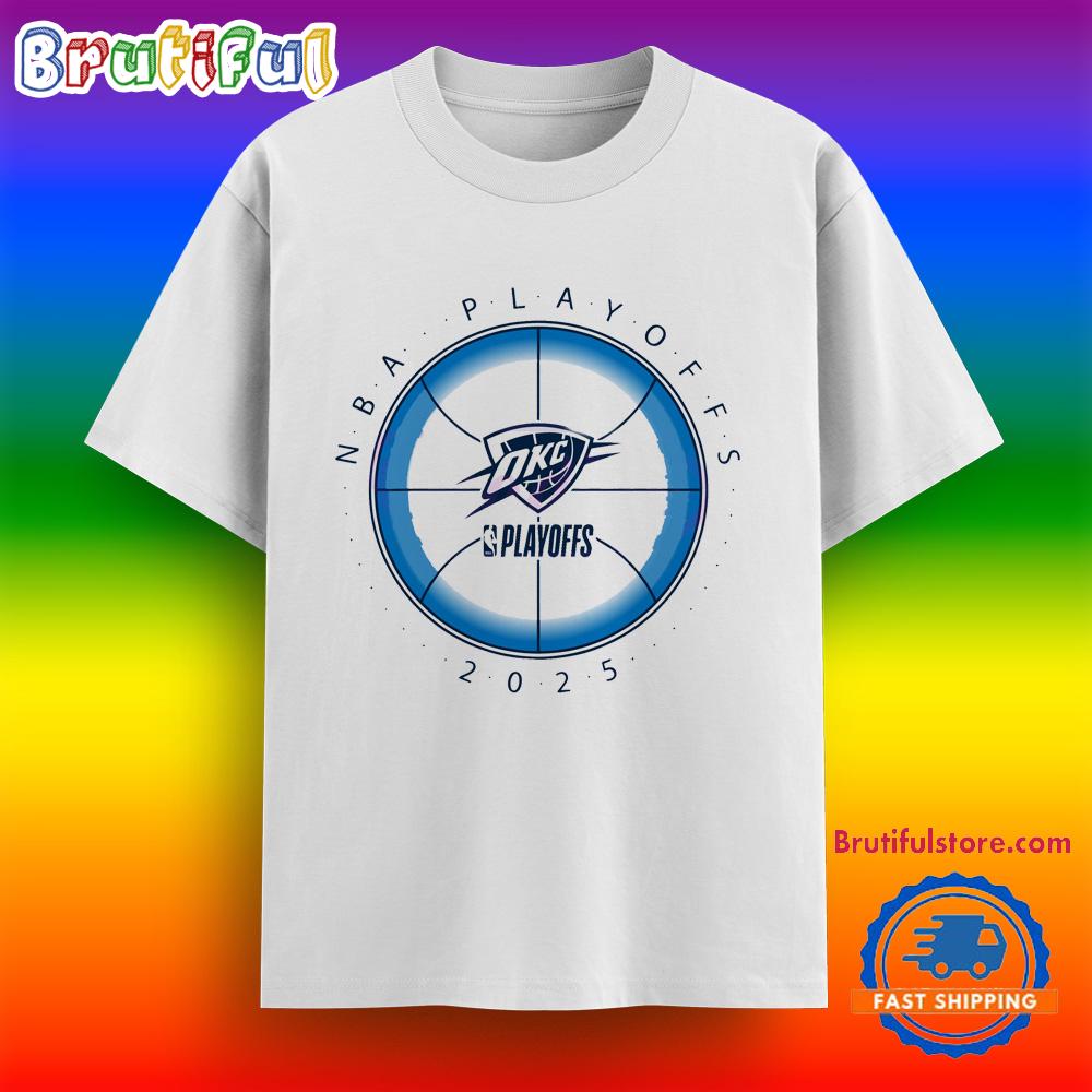 Nba Playoffs 2025 Okc Thunder Basketball T Shirt