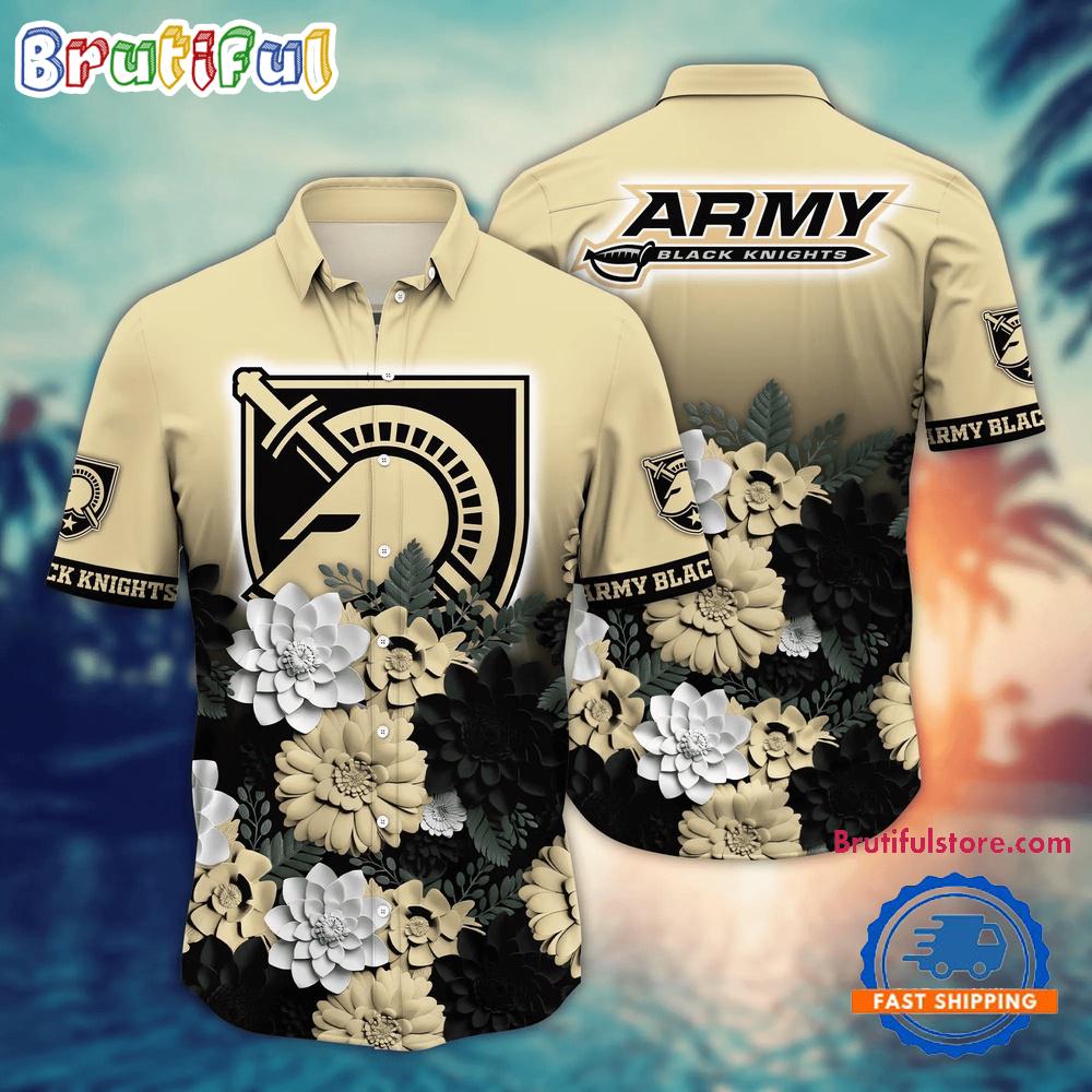 NCAA Army Black Knights Flower Tropical Summer Beach Hawaiian Shirt