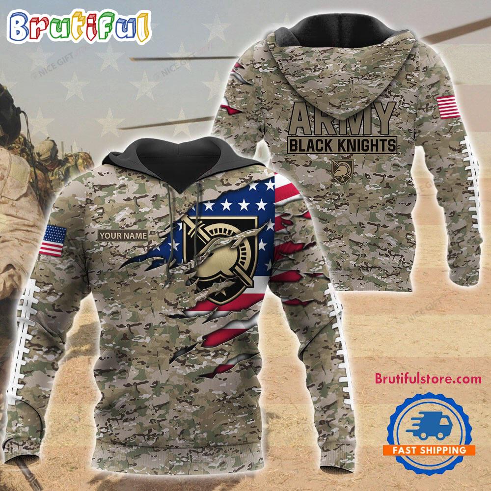 NCAA Army Black Knights Military Veterans Camouflage Hoodie