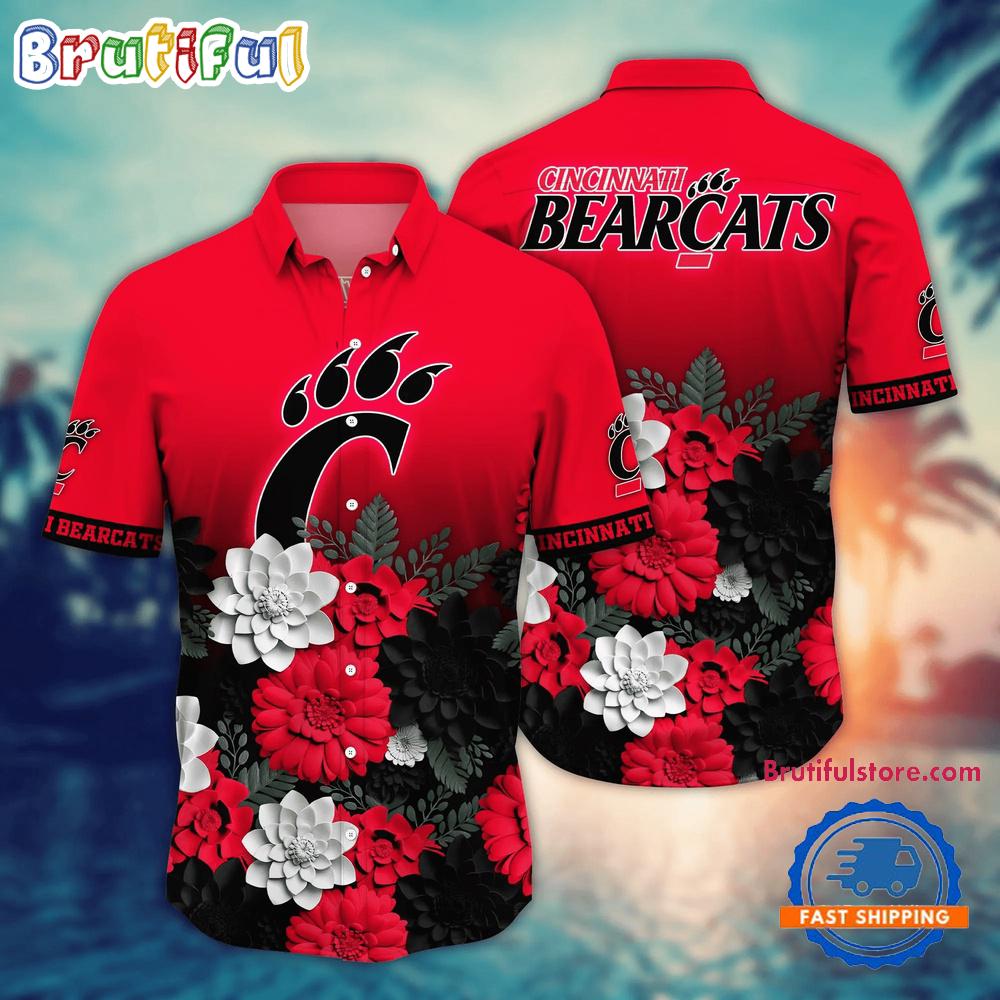 NCAA Cincinnati Bearcats Flower Tropical Summer Beach Hawaiian Shirt