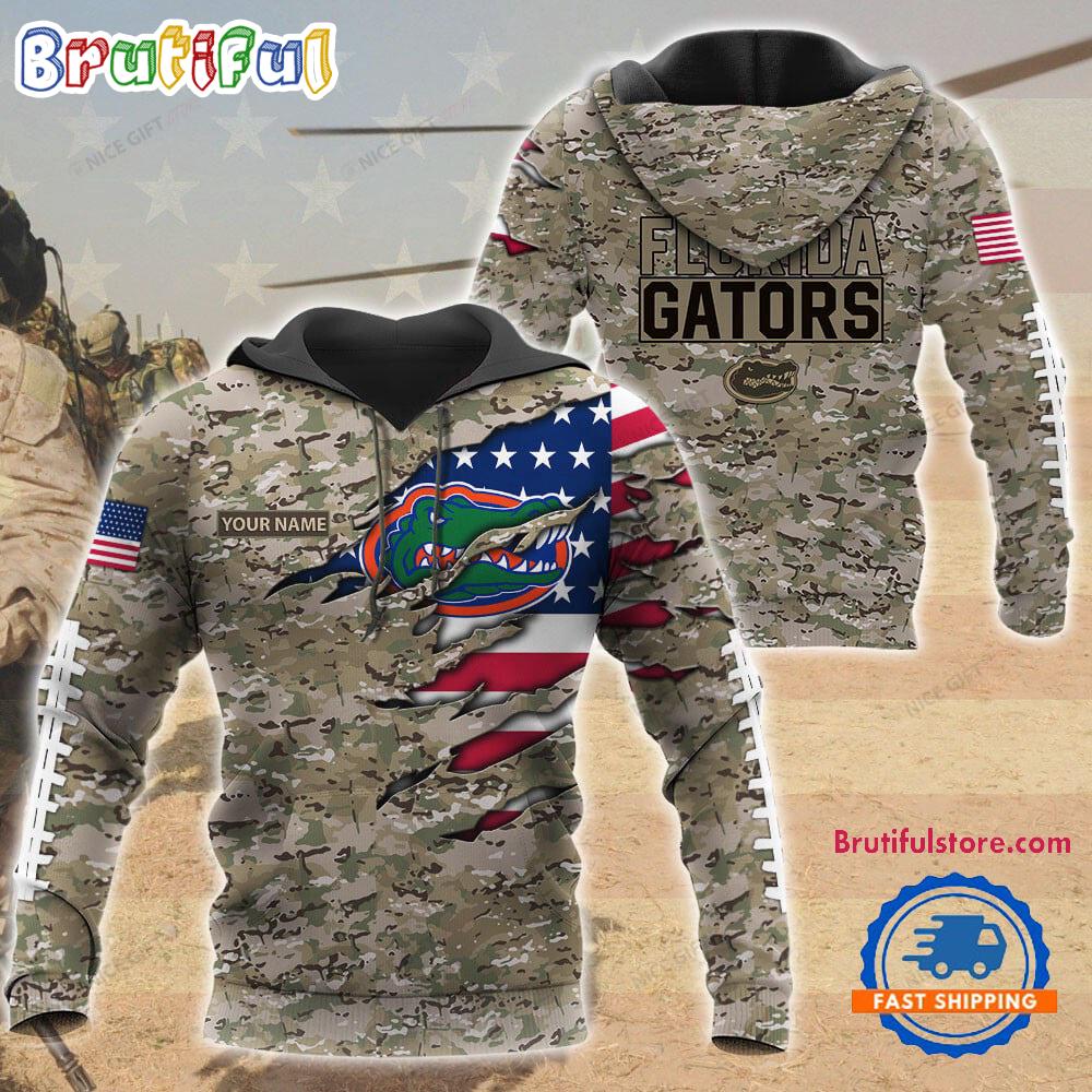 NCAA Florida Gators Military Veterans Camouflage Hoodie