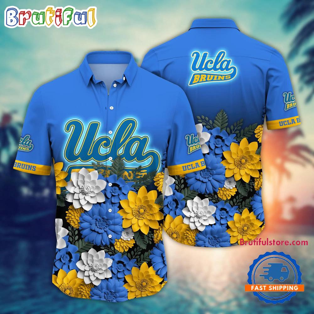 NCAA UCLA Bruins Flower Tropical Summer Beach Hawaiian Shirt