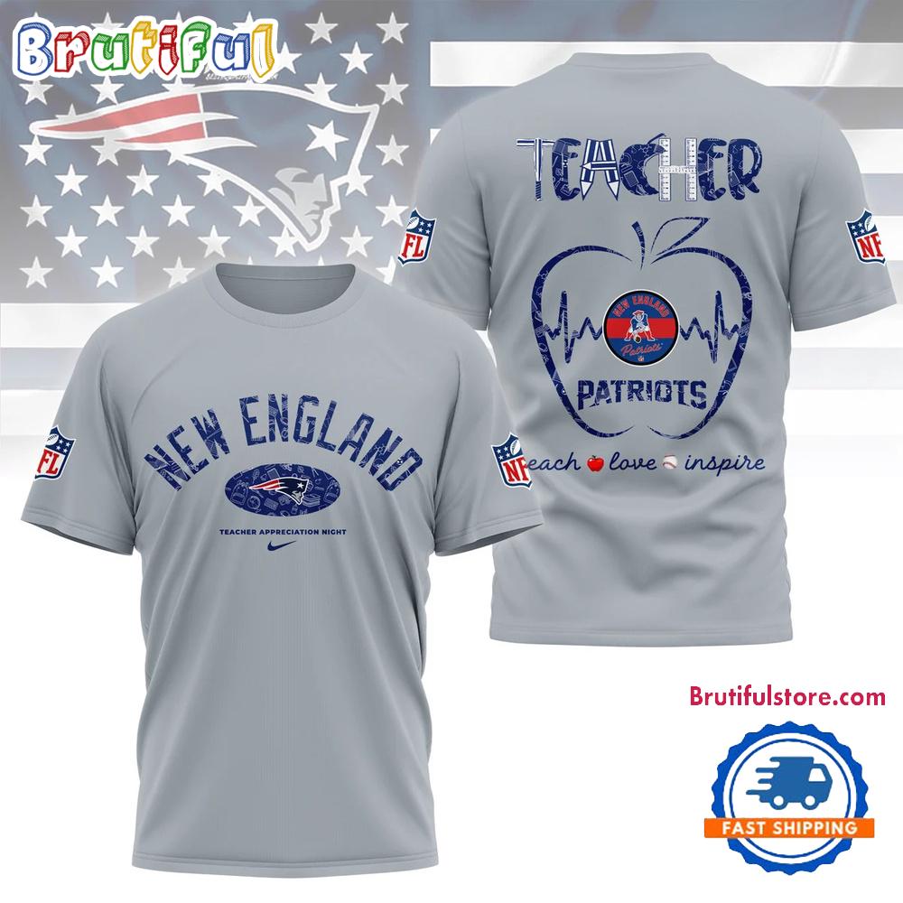 New England Patriots Teacher Appreciation Night 2025 3D Shirt