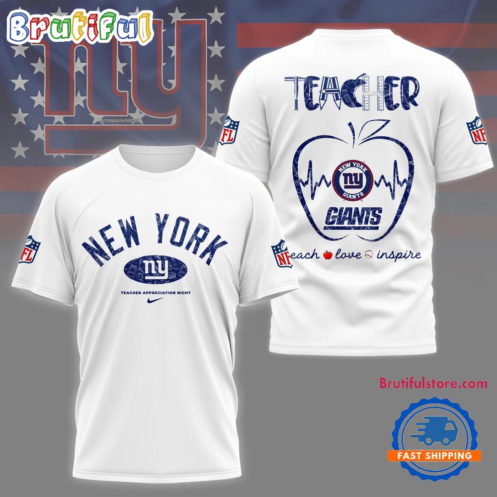 New York Giants Teacher Appreciation Night 2025 All Over Print Shirt