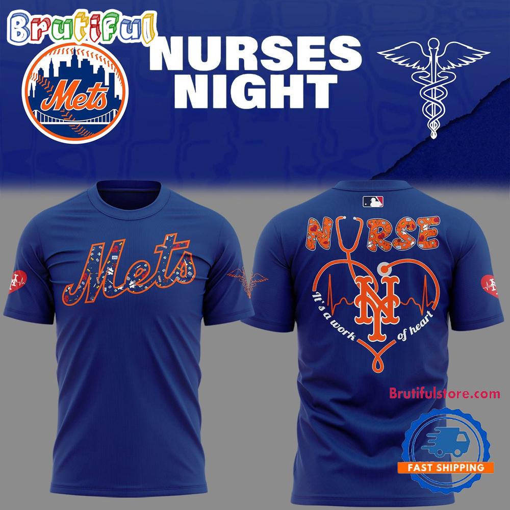 New York Mets NURSES NIGHT 2025 T Shirt