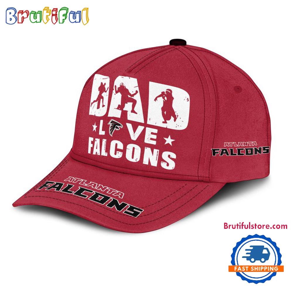 NFL Atlanta Falcons Dad Love Best Father's Day Baseball Cap