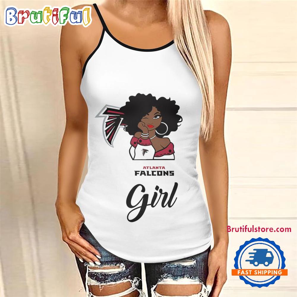 NFL Atlanta Falcons Football Summer Women's Criss Cross Tank Top