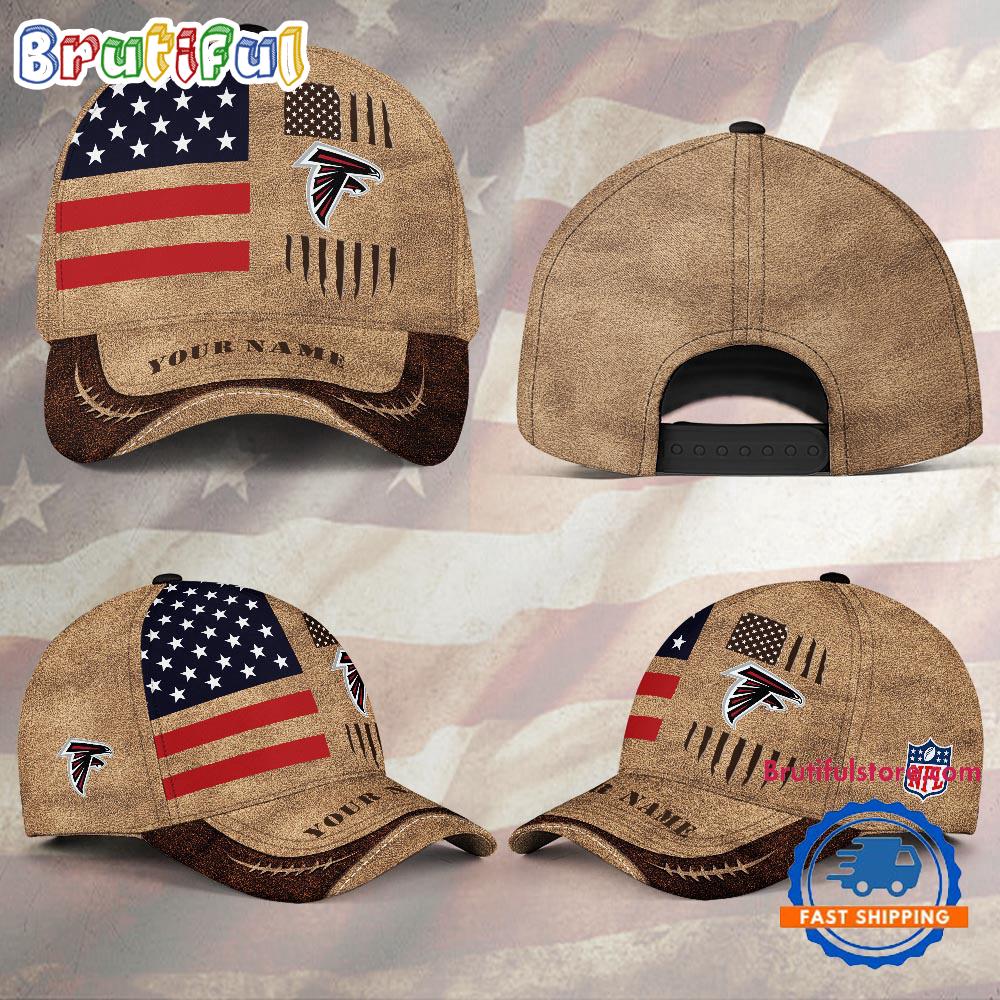 NFL Atlanta Falcons x American Flag Custom Baseball Cap