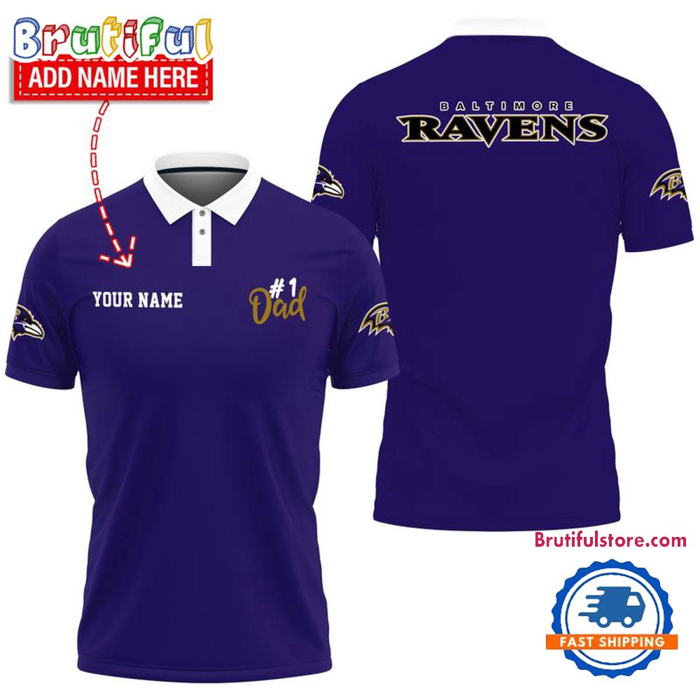 NFL Baltimore Ravens Best Dad Wonderful Father's Day Polo Shirts