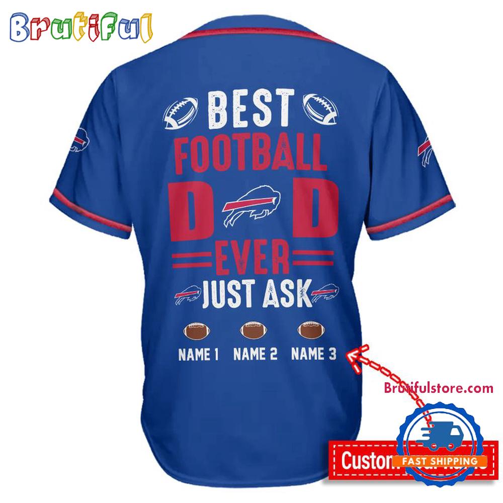 NFL Buffalo Bills Best Dad Ever Baseball Jersey