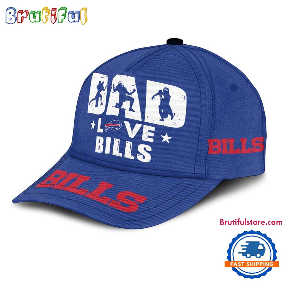 NFL Buffalo Bills Dad Love Best Father's Day Baseball Cap