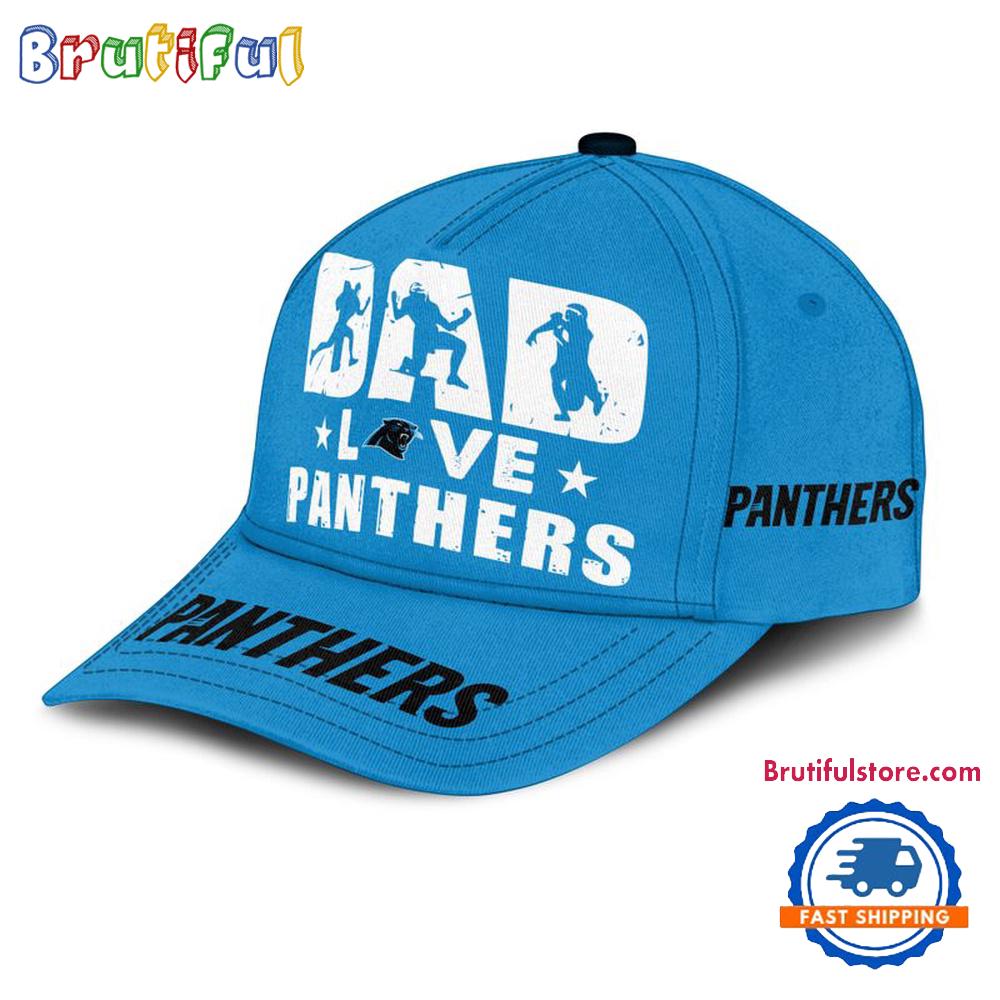 NFL Carolina Panthers Dad Love Best Father's Day Baseball Cap