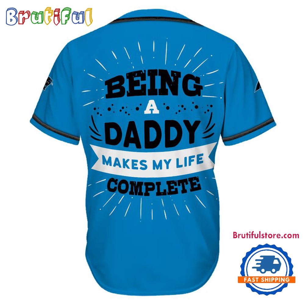 NFL Carolina Panthers Football Being A Daddy Father's Day Baseball Jersey