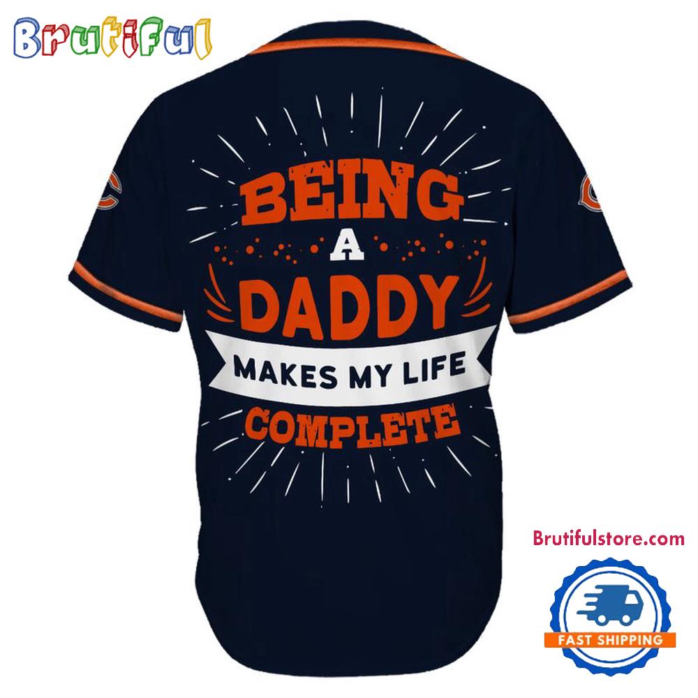 NFL Chicago Bears Football Being A Daddy Father's Day Baseball Jersey