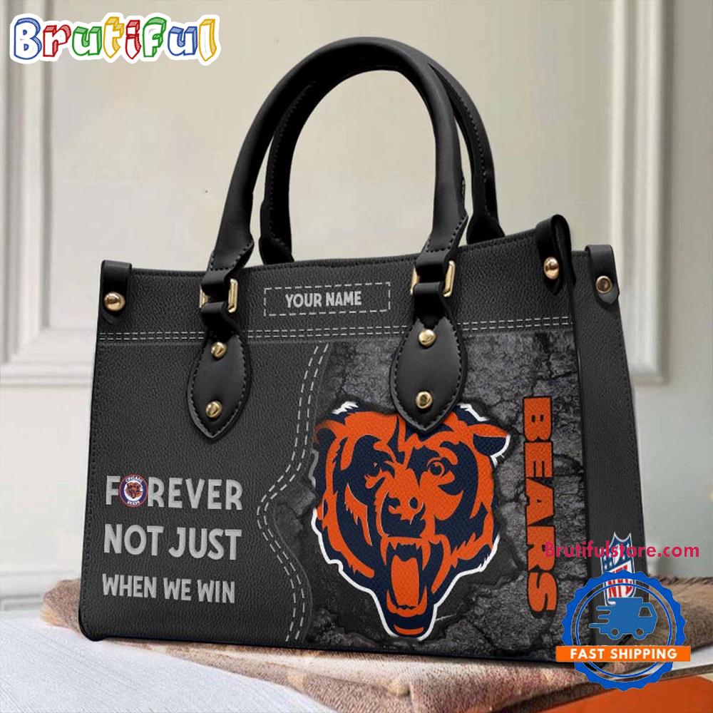 NFL Chicago Bears Forever Not Just When We Win Women's Leather Hand Bag