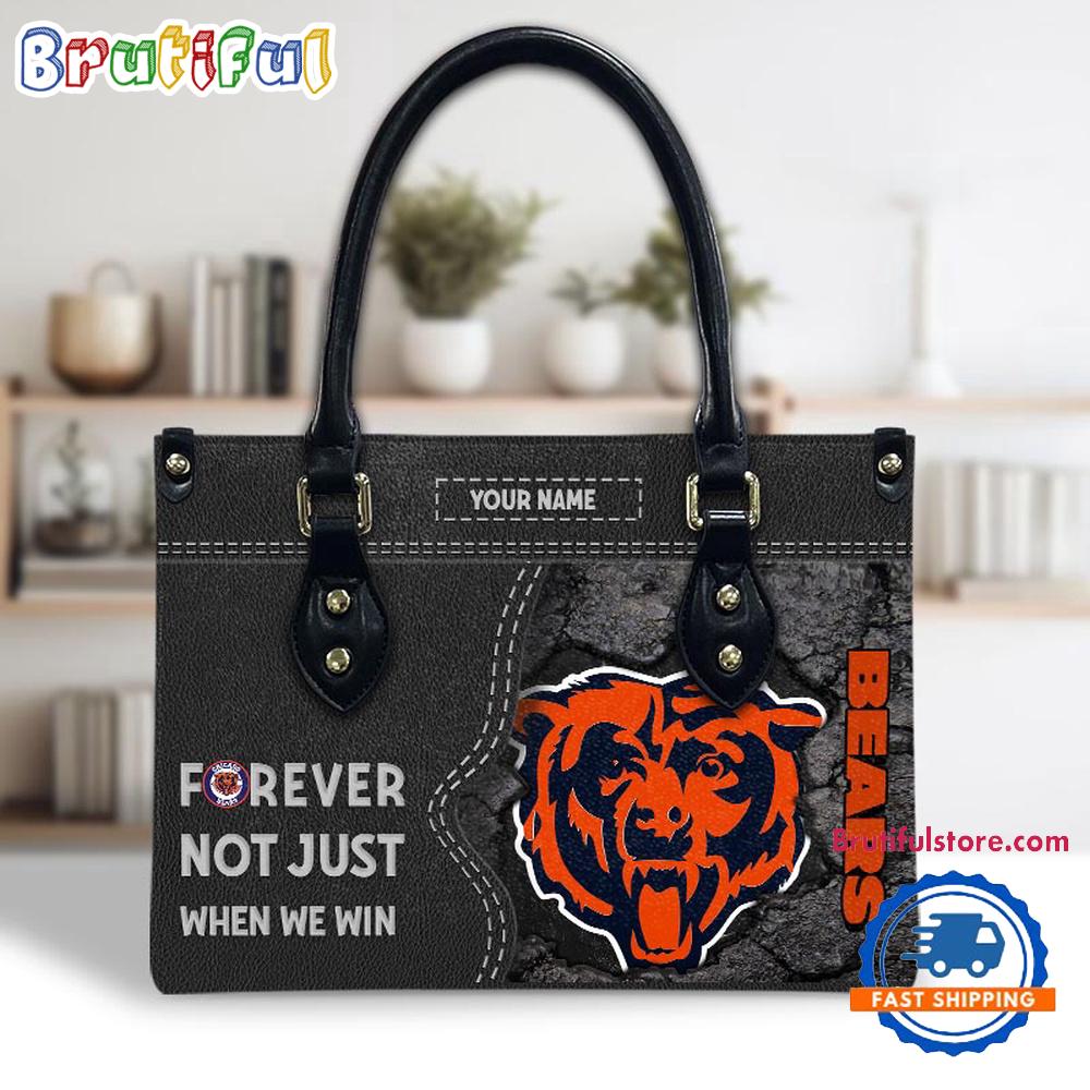 NFL Chicago Bears Forever Not Just When We Win Women's Leather Hand Bag