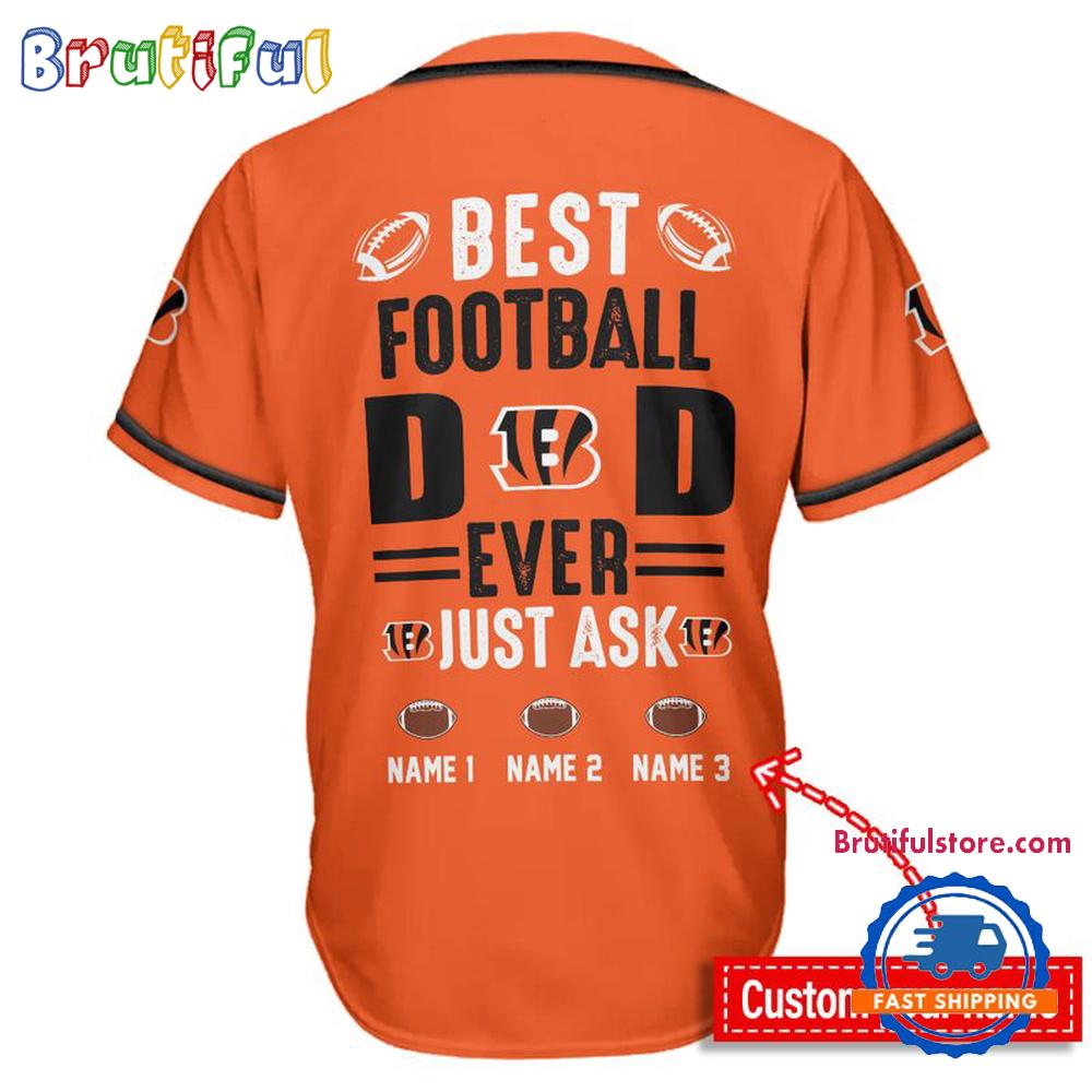 NFL Cincinnati Bengals Best Dad Ever Baseball Jersey