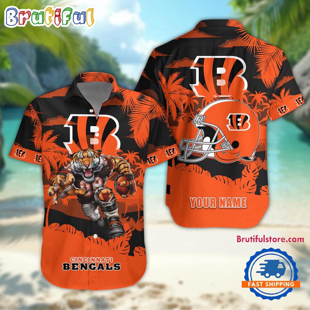 NFL Cincinnati Bengals Football Mascot Summer Hawaiian Shirt