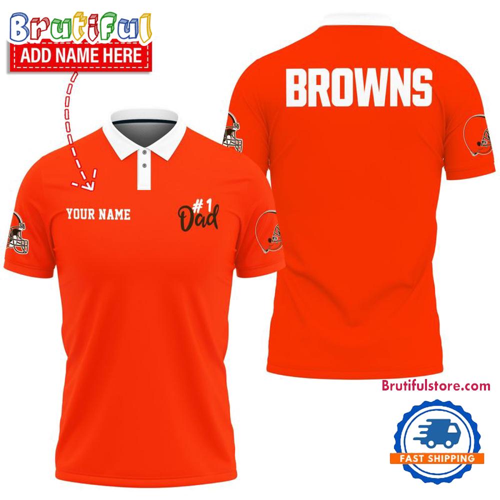 NFL Cleveland Browns Best Dad Wonderful Father's Day Polo Shirts