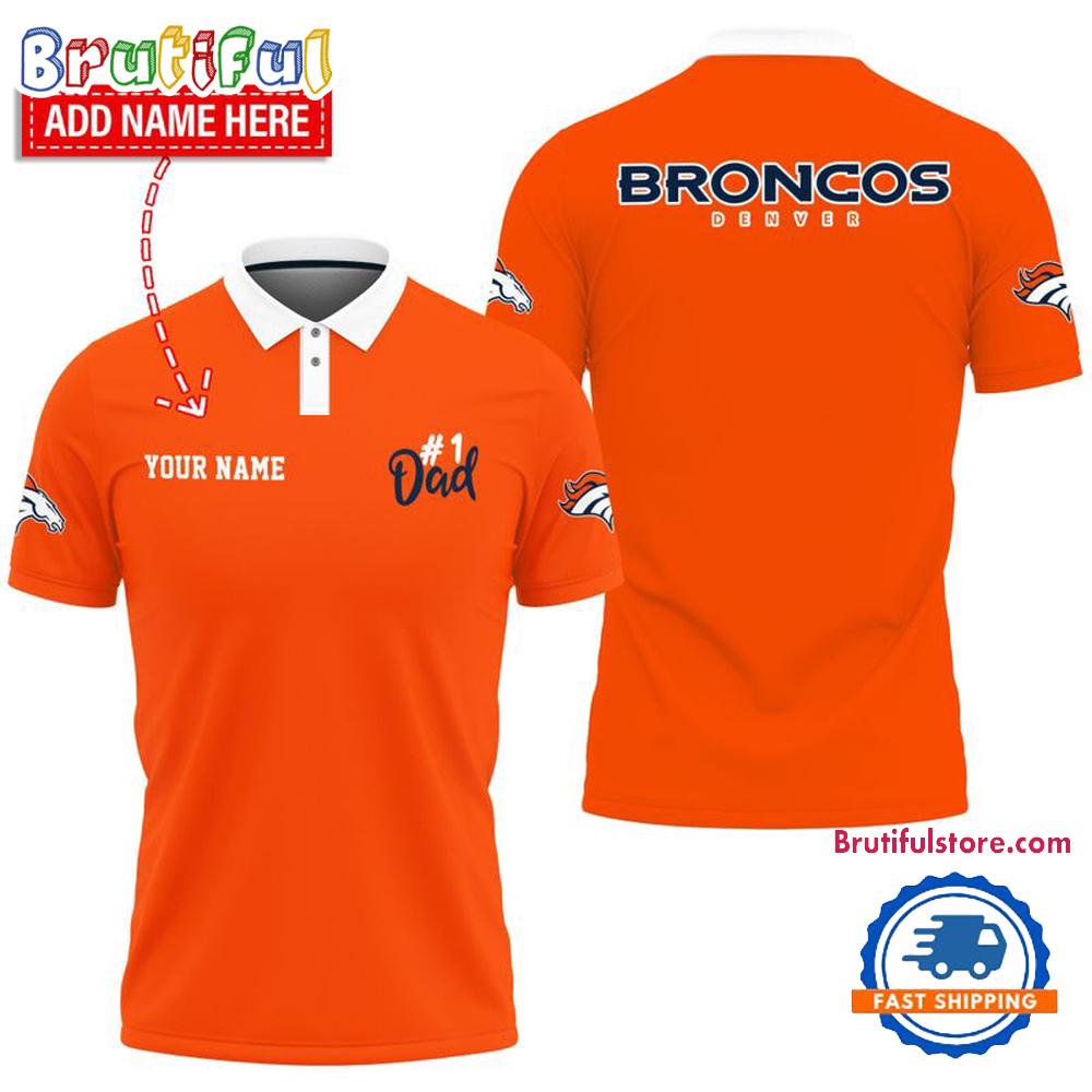NFL Denver Broncos Best Dad Wonderful Father's Day Polo Shirts
