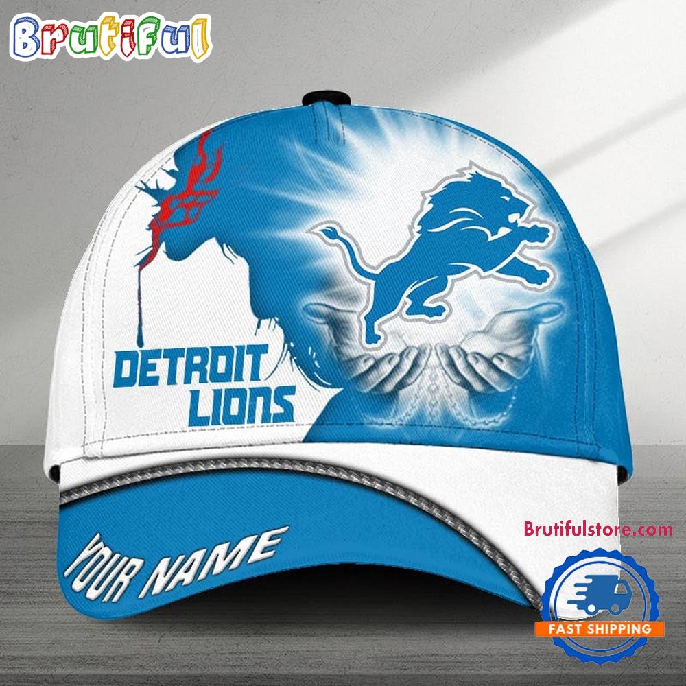 NFL Detroit Lions Football Team American God Cap