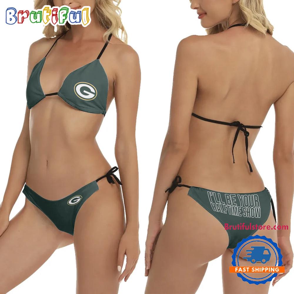 NFL Green Bay Packers I'll Be Your Halftime Show 2 Piece Women's Bikini Swimsuit