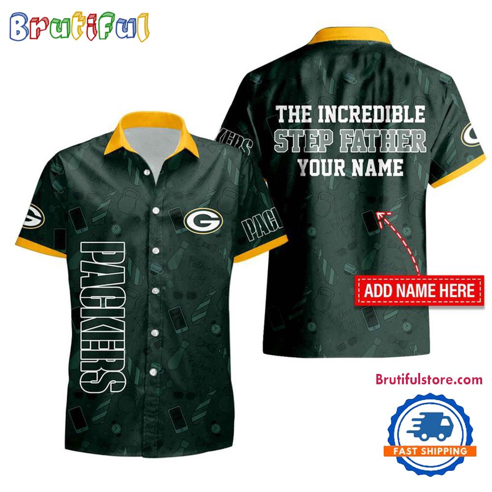 NFL Green Bay Packers The Increadible Step Father's Day Hawaiian Shirt