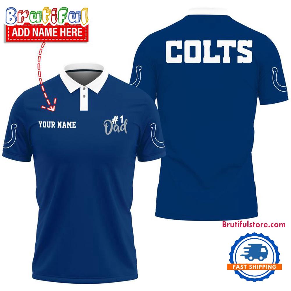 NFL Indianapolis Colts Best Dad Wonderful Father's Day Polo Shirts