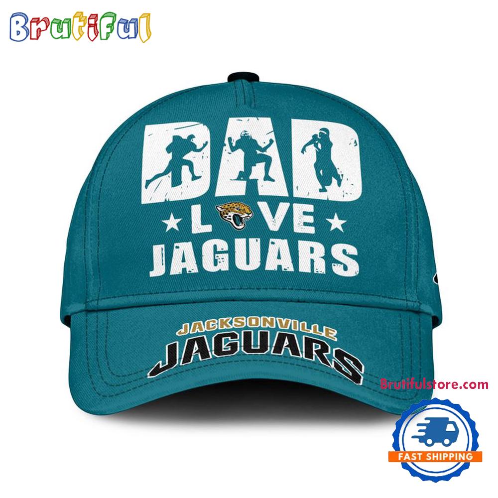 NFL Jacksonville Jaguars Dad Love Best Father's Day Baseball Cap