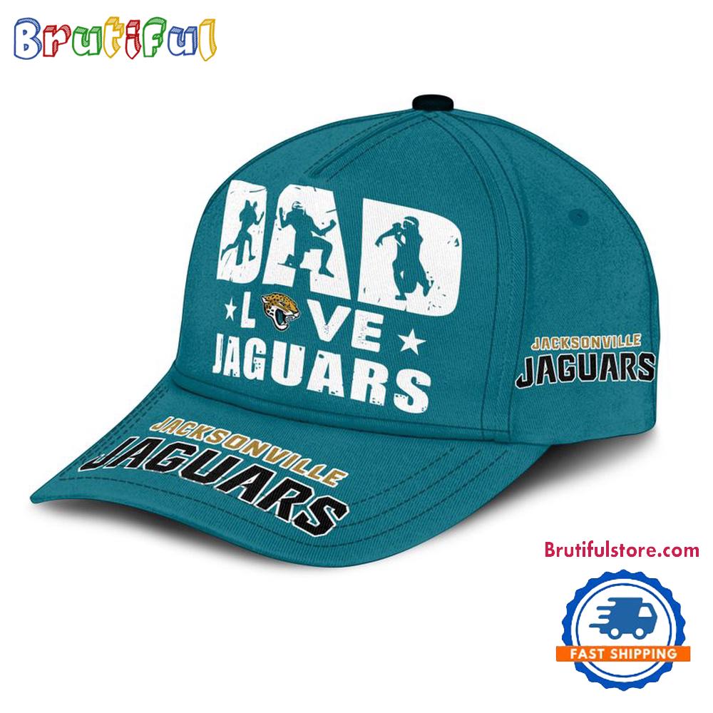 NFL Jacksonville Jaguars Dad Love Best Father's Day Baseball Cap