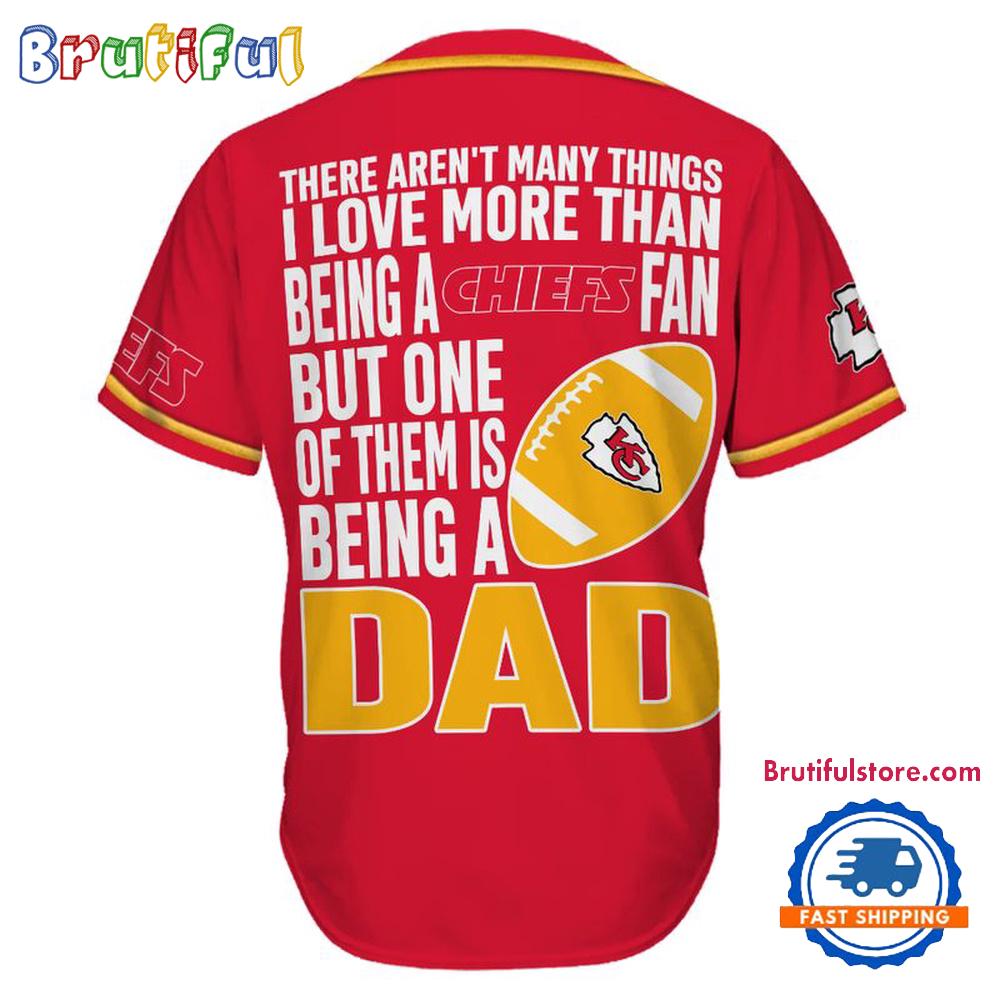 NFL Kansas City Chiefs I Love Being A Dad Father's Day Baseball Jersey