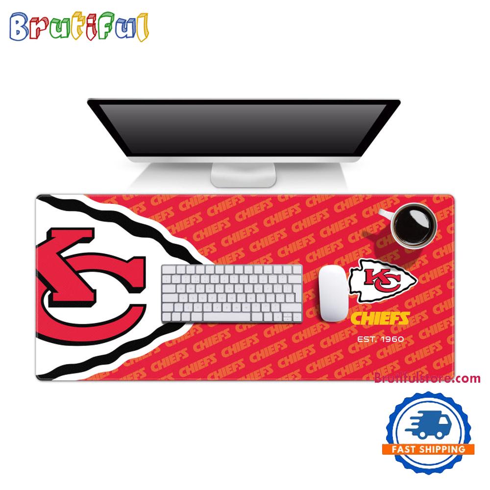 NFL Kansas City Chiefs Mouse Mats, Football Logo Series Desk Mouse Pad