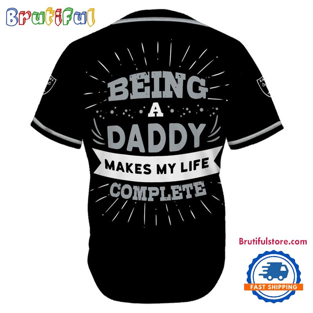 NFL Las Vegas Raiders Football Being A Daddy Father's Day Baseball Jersey