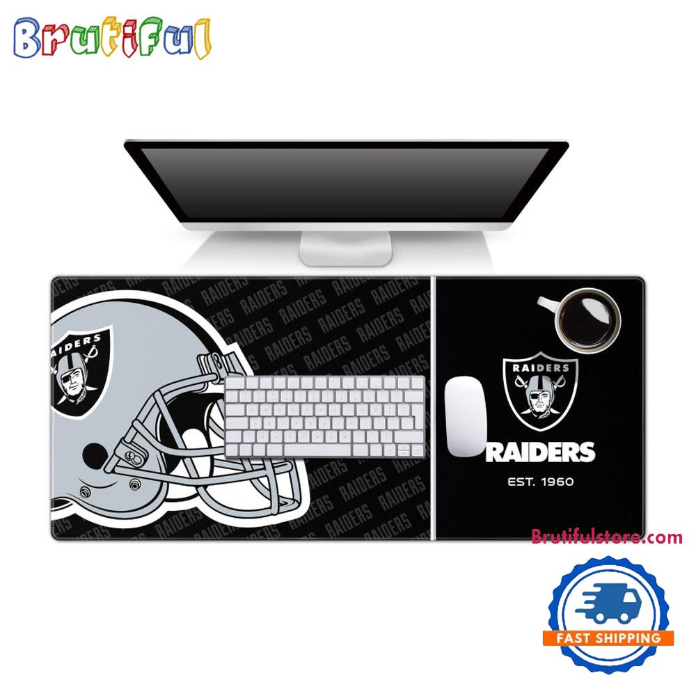 NFL Las Vegas Raiders Mouse Mats, Football Logo Series Desk Mouse Pad