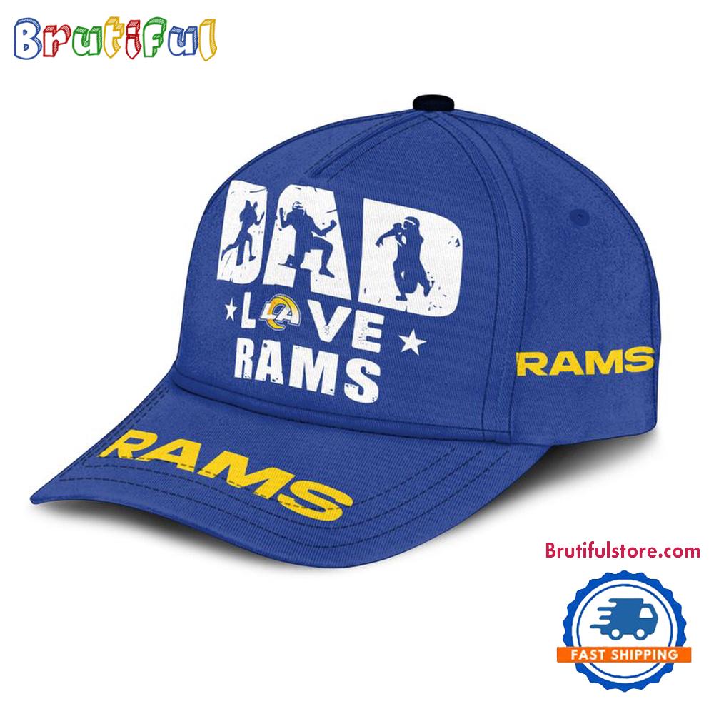 NFL Los Angeles Rams Dad Love Best Father's Day Baseball Cap