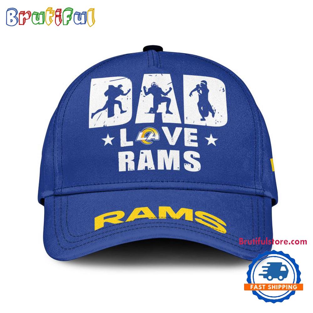 NFL Los Angeles Rams Dad Love Best Father's Day Baseball Cap